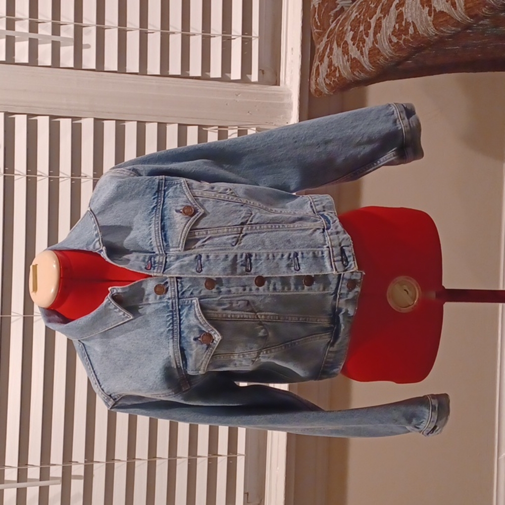 Re/Done Levi's Cropped Demim Jacket